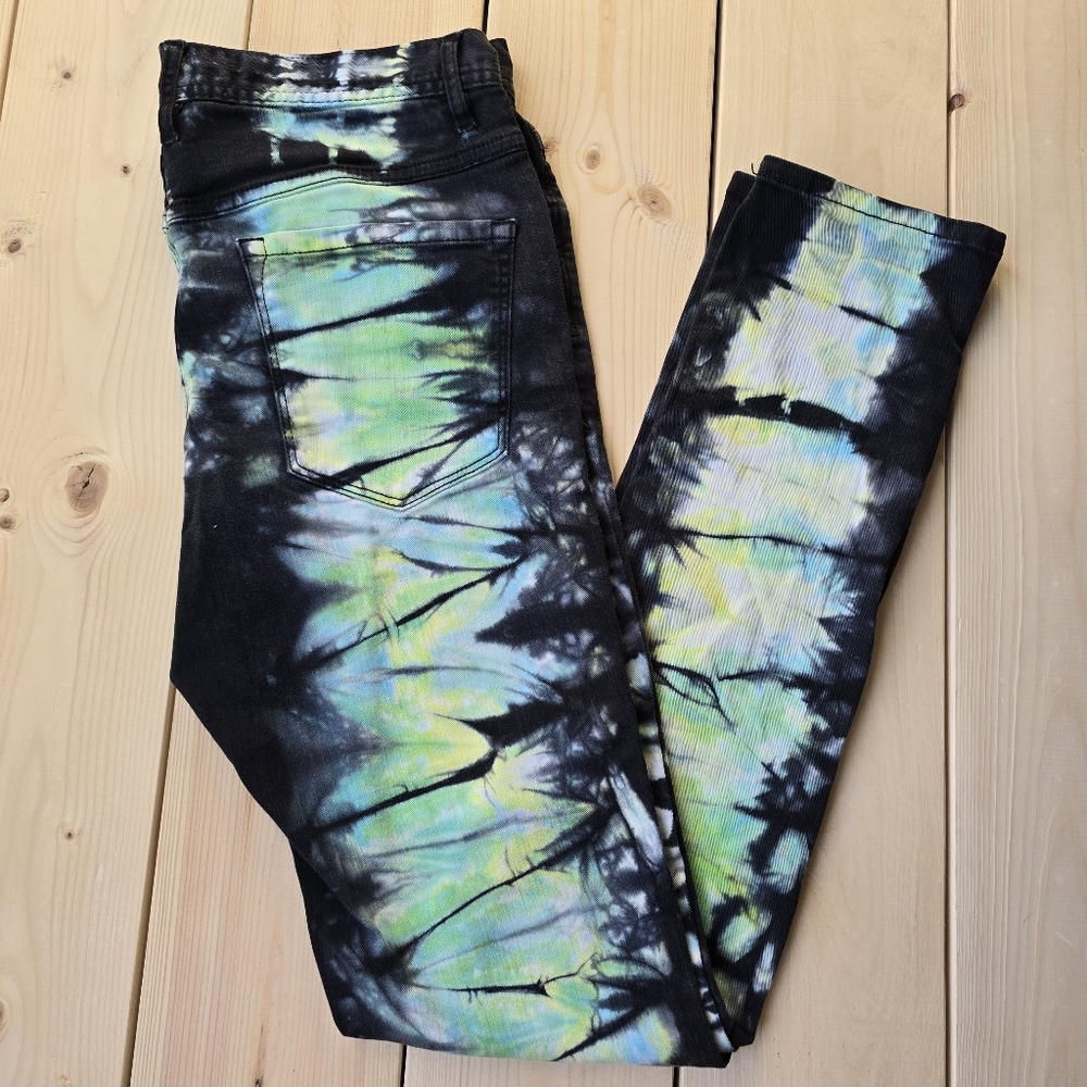 Rouge Skinny Fit Denim Tye Dye Skinny Jeans Womens Size 32